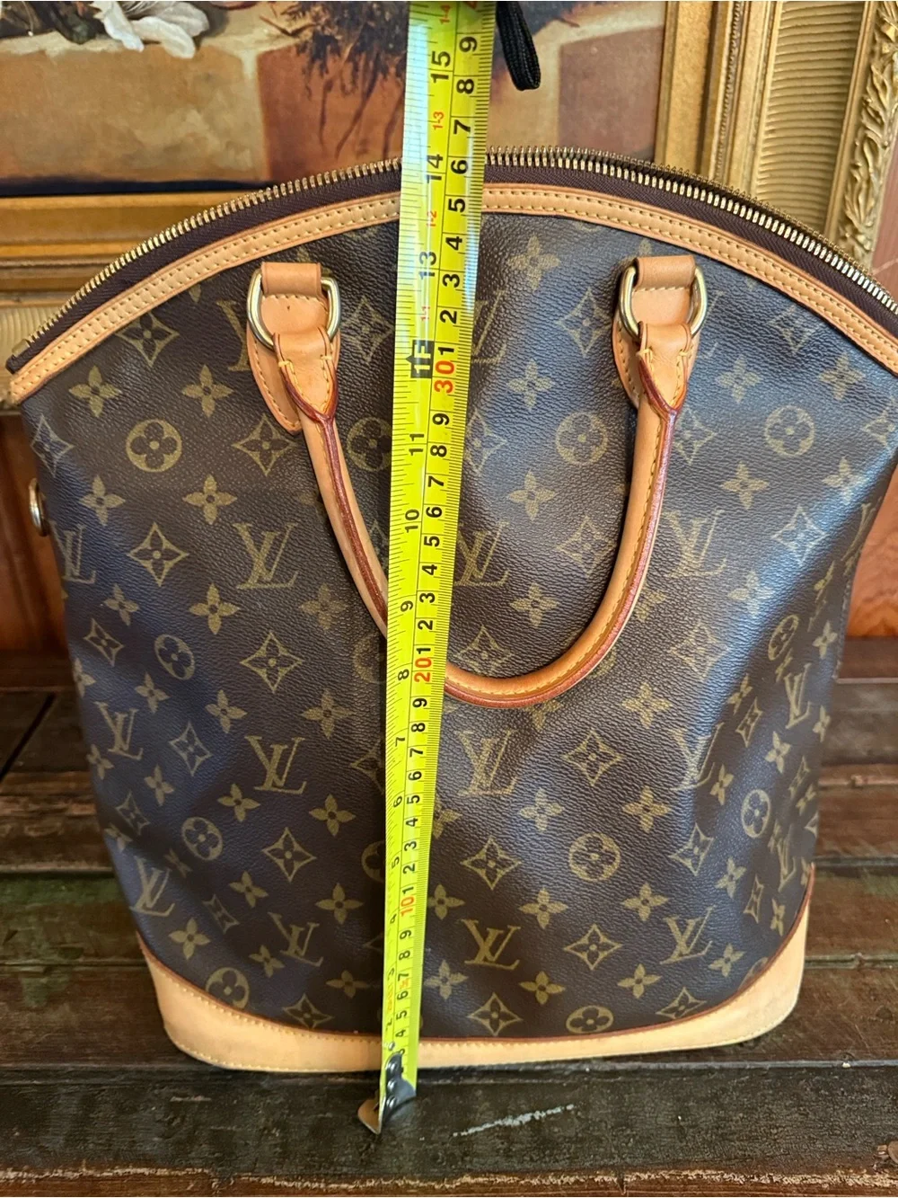 Louis Vuitton Monogram Canvas Tote with Natural Vachetta Trim - Picture 6 of 11